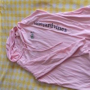 Womens Vineyard vines hooded long sleeve shirt